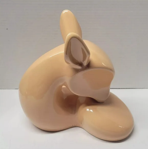 Vintage 1980 Jaru California Ceramic Fawn Sculpture Deer Statue MCM Styled 10"